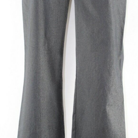 V Christina 10 x 32" Black Gold Shimmer Cotton Nylon Viscose Spandex Pant - Picture 3 of 8